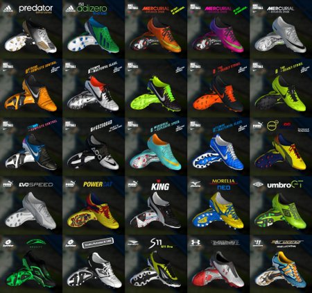 pack de 81 botas pes 2013