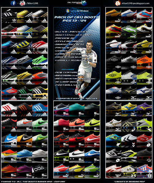 pack botas pes 2013