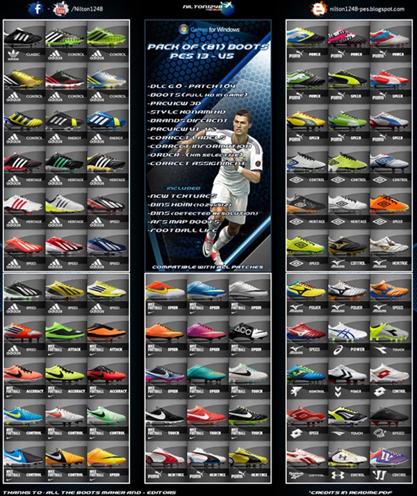pack botas pes 2013