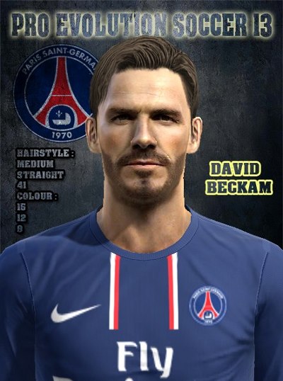 cara David Beckam pes 2013
