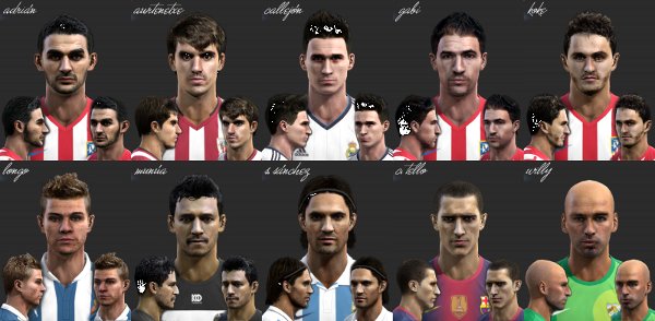 pack de caras liga BBVA pes 2013