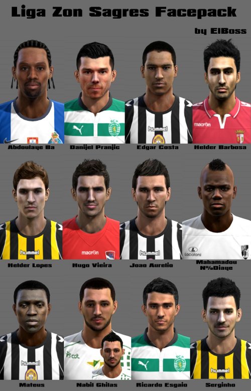 facepack liga zon sagres pes 2013