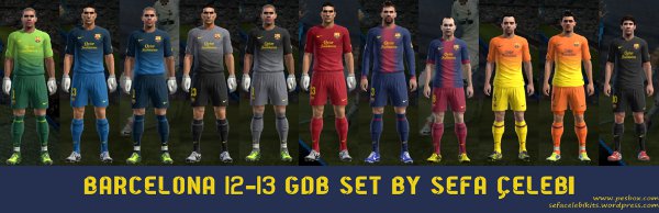 equipacion barcelona 2012-2013 pes 2013