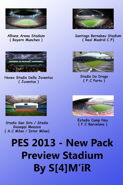 pack previas estadios pes 2013