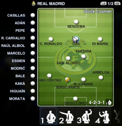 gameplan real madrid pes 2013