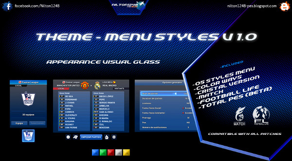 menus para pes 2013
