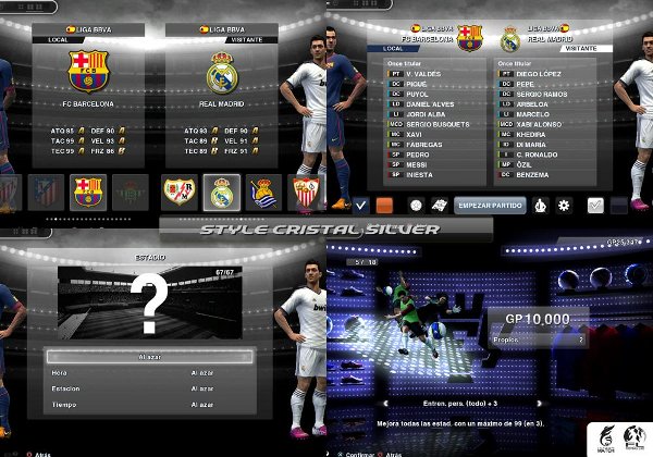 menus para pes 2013