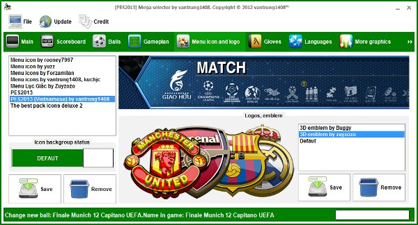 Mega selector para pes 2013