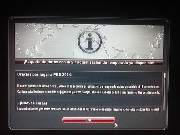PES 2014: DLC 2.0 disponible el 15 de noviembre