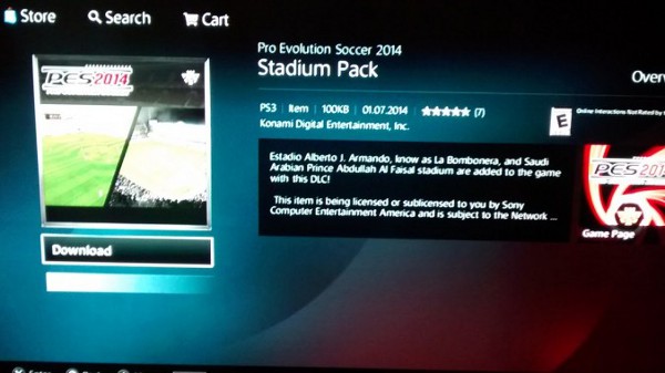 PES 2014: Segundo pack de estadios ya disponible