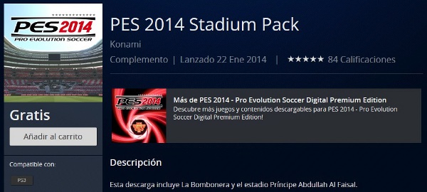 PES 2014: Segundo pack de estadios ya disponible para la Store Europea