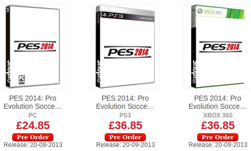 PES 2014: Posible fecha de salida el 20 de septiembre