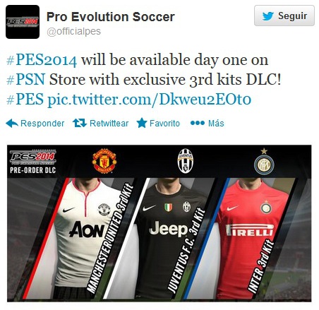 PES 2014: Disponible en la PSN Europea el mismo día de su lanzamiento 