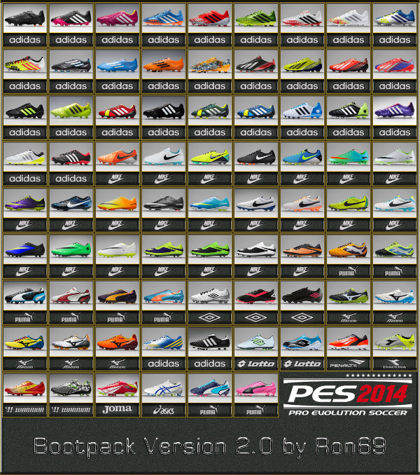 pack de botas pes 2014