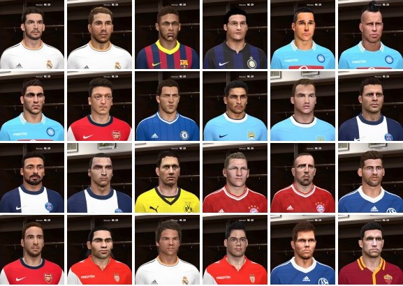 caras pes 2014