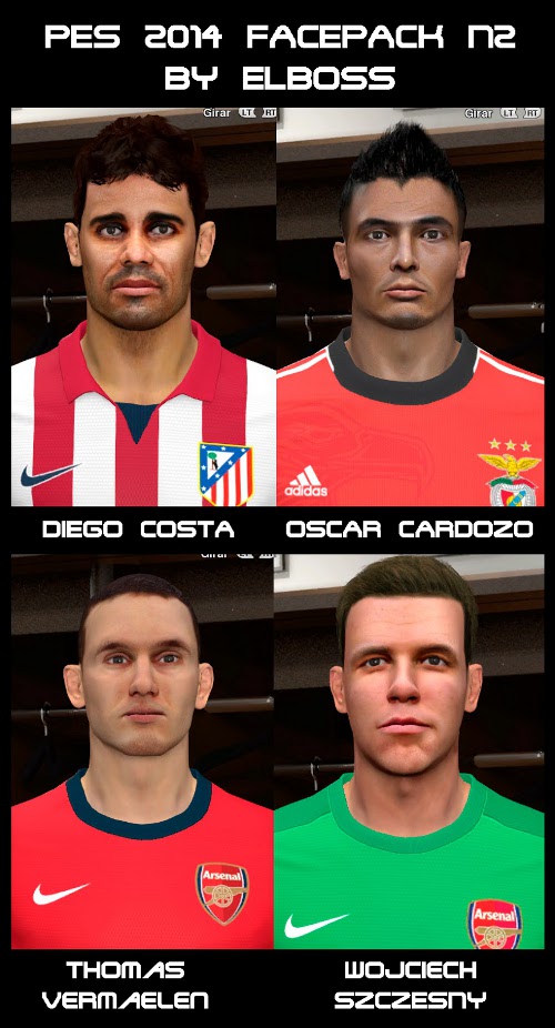 caras pes 2014