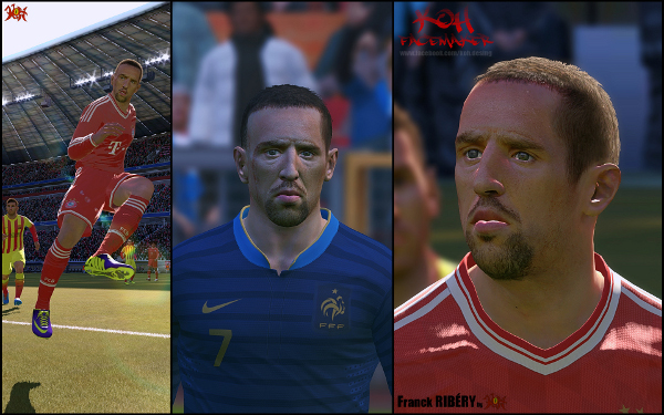 cara ribery pes 2014