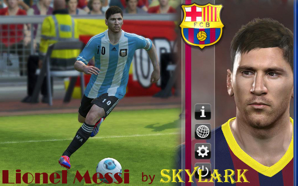 cara messi pes 2014