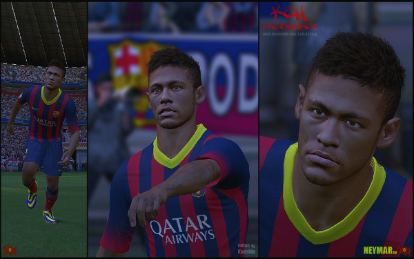 cara neymar pes 2014