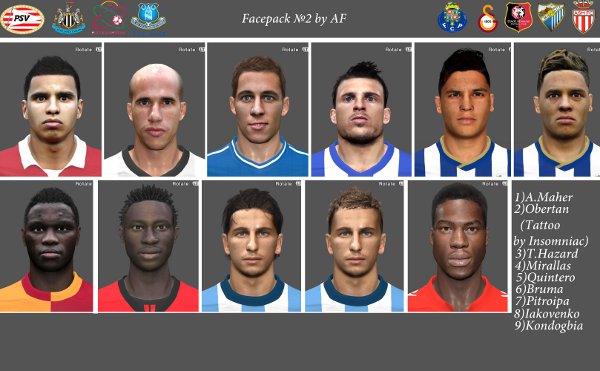 caras pes 2014
