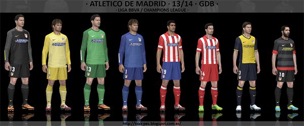 equipaciones pes 2014