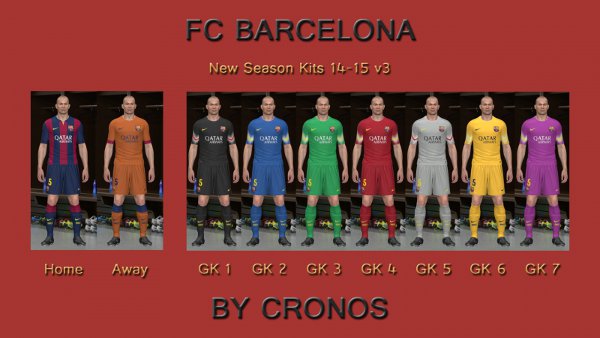 equipacion barcelona pes 2014