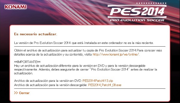 patch 1.13 pes 2014