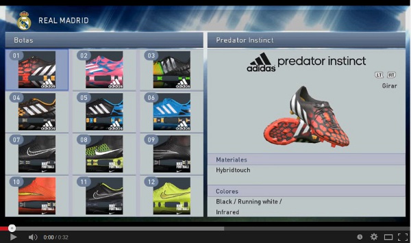 PES 2015: Botas