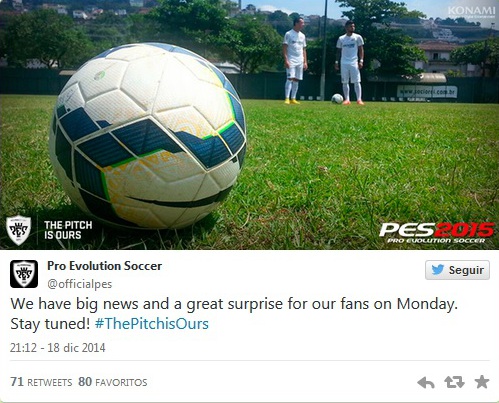 PES 2015: Grandes noticias y sorpresas el lunes 22