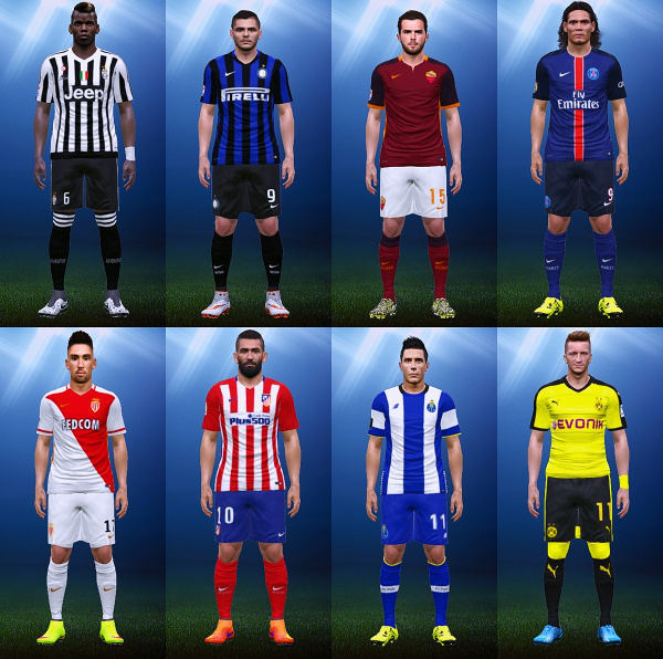 equipaciones pes 2015