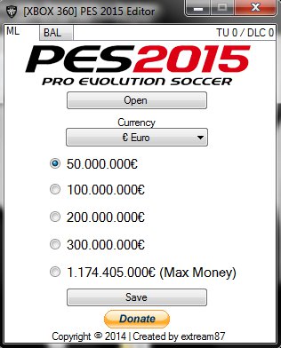 herramienta pes 2015 xbox 360