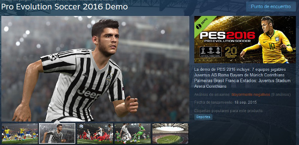 PES 2016: Ya disponible la Demo para PC