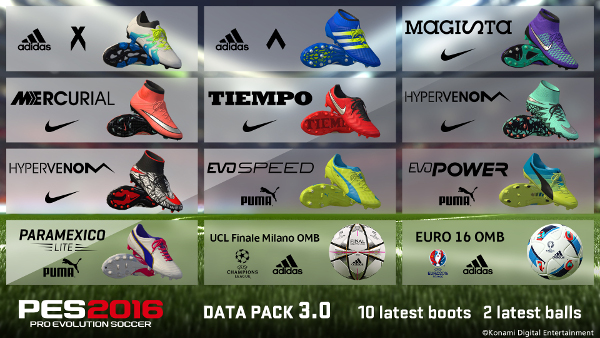 dlc 3.0 pes 2016