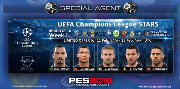 PES 2016: Champions League y el equipo del año en myClub