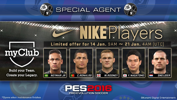 PES 2016: Esta semana jugadores Nike en MyClub