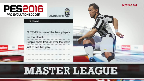 PES 2016: Nuevos detalles sobre la Master League