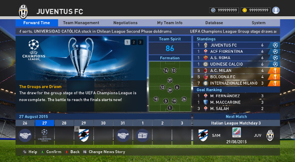 master league pes 2016