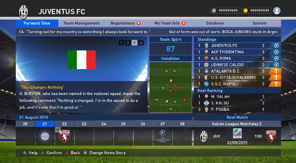 master league pes 2016