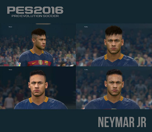 PES 2016 Neymar Jr nueva cara y pelo - by Alberado Ritumesa‎