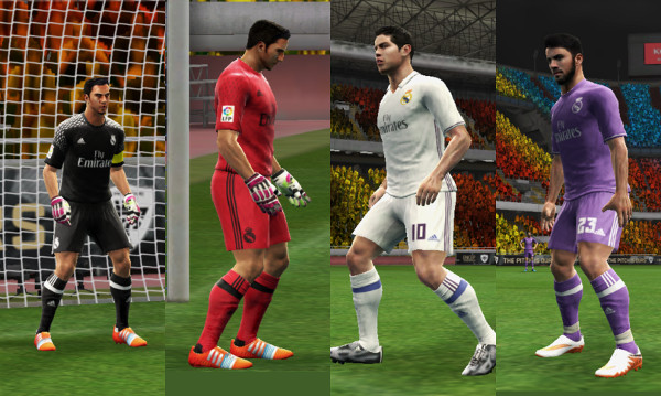 equipaciones real madrid pes 2016
