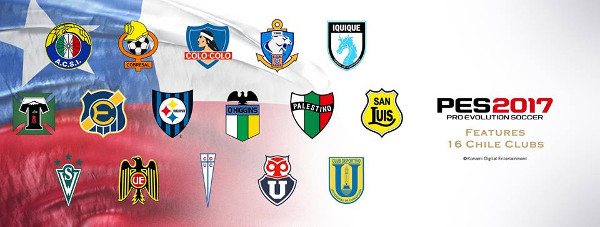 PES 2017: Konami licencia la Liga Chilena con sus 16 equipos