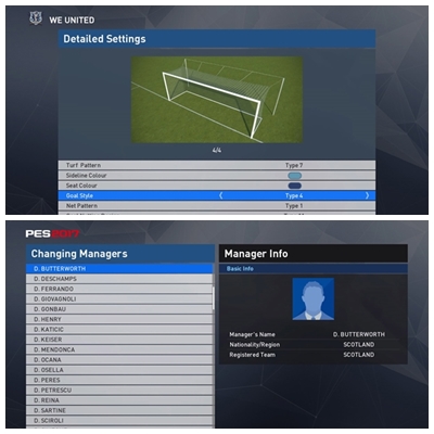 PES 2017: Manual edición estadios, jugadores y director técnico