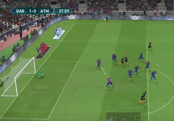 PES 2017: Detalle gráfico, Spray al sacar las faltas