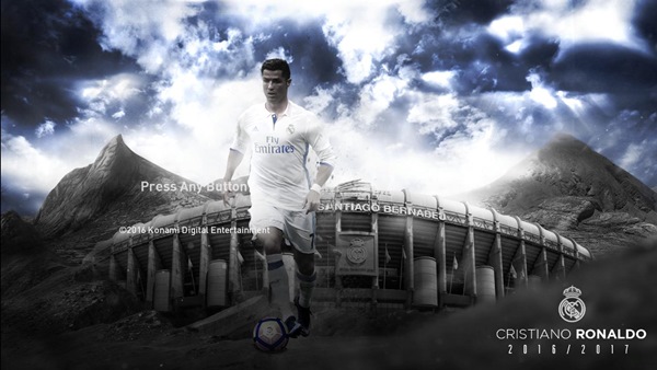 menu inicio cristiano ronaldo pes 2017 pc