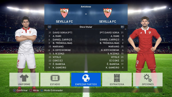 option file liga santander pes 2017 ps4