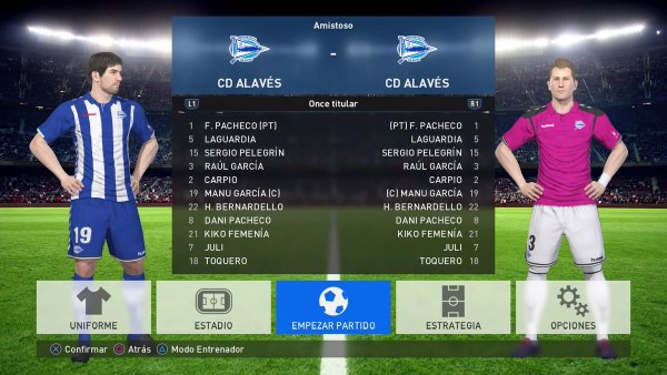 option file liga santander pes 2017 ps4