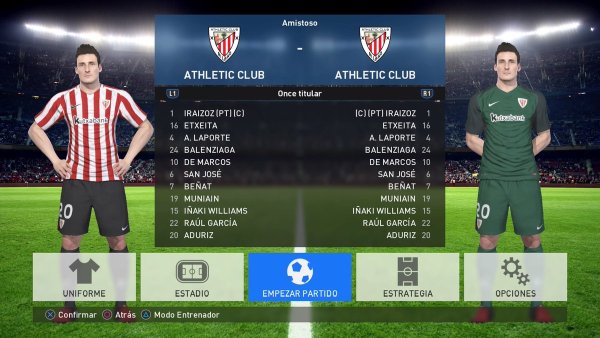 option file liga santander pes 2017 ps4