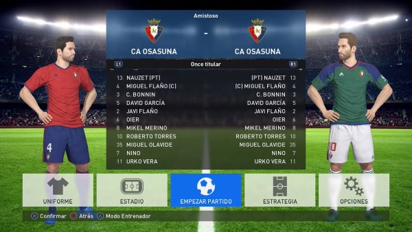 option file liga santander pes 2017 ps4