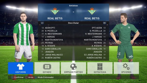 option file liga santander pes 2017 ps4