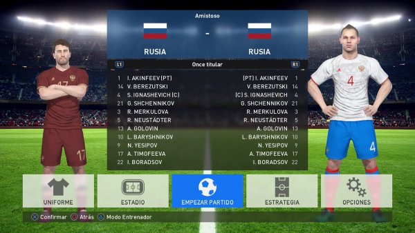 selecciones europa pes 2017 ps4